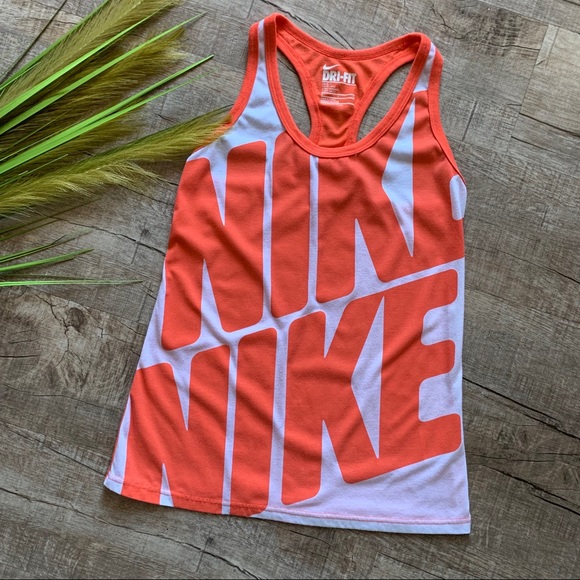 Nike Tops - Nike Orange Razor Back Tank